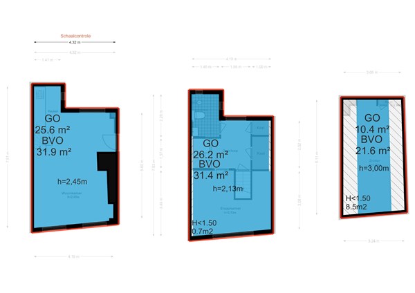 Floor plan - Kerkstraat 46A, 1017 GM Amsterdam 